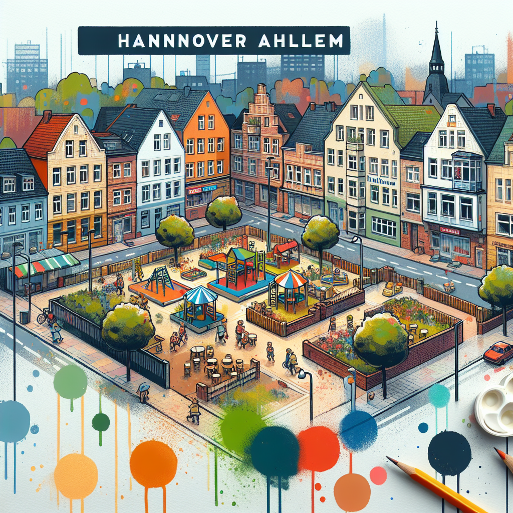 Einfluss von Schulen und Kindergärten auf Mietpreise in Hannover Ahlem.